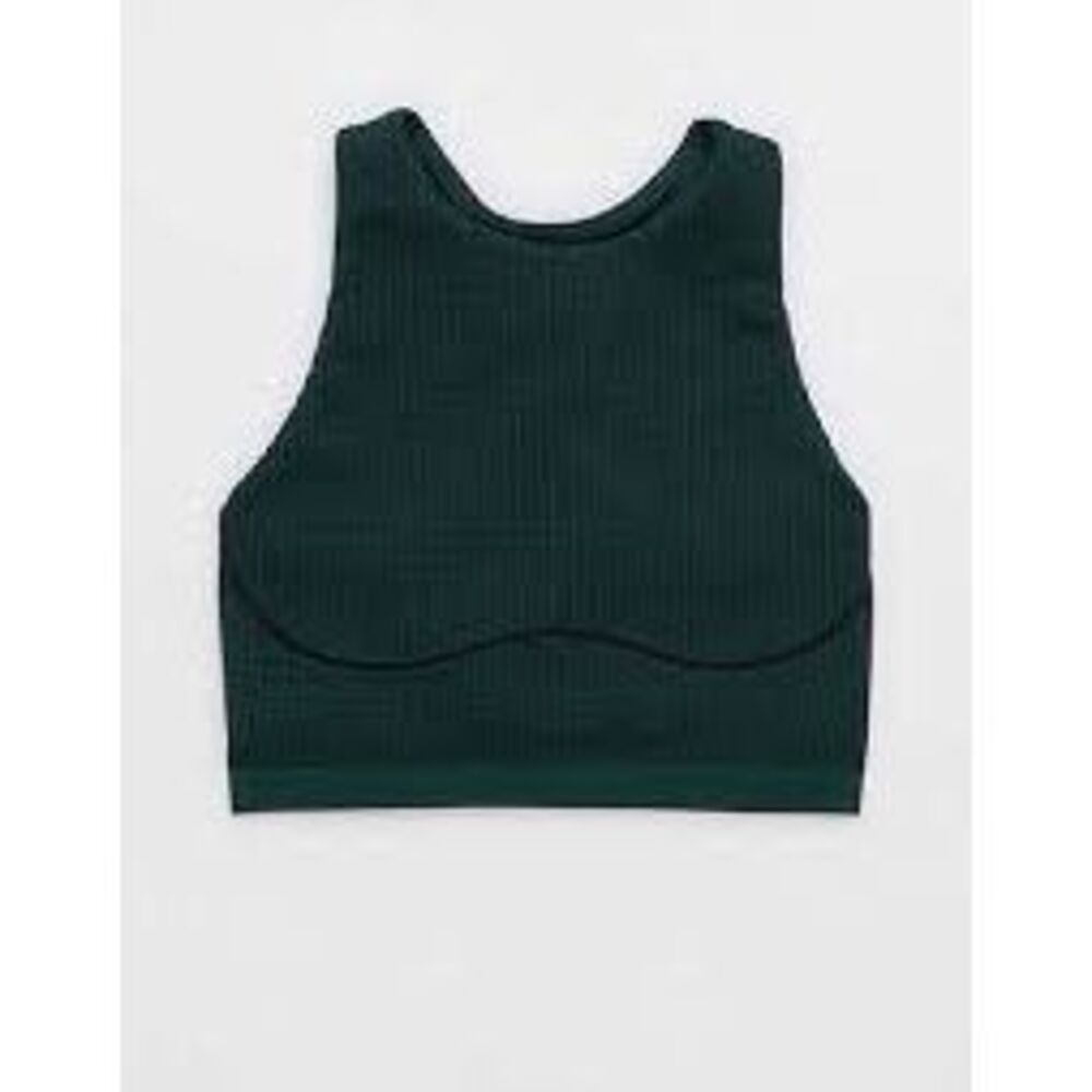 OFFLINE by Aerie Women’s Green Seamless Longline Sports Bra Size Small